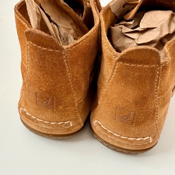 Sperry Bellport Chukka Boots Tan Leather Women’s 6 VGUC - Picture 4 of 6
